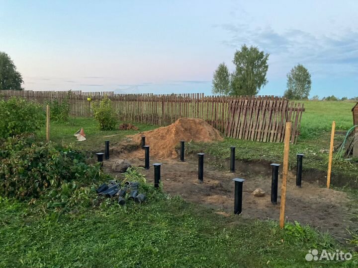 Винтовые сваи/монтаж винтовых свай