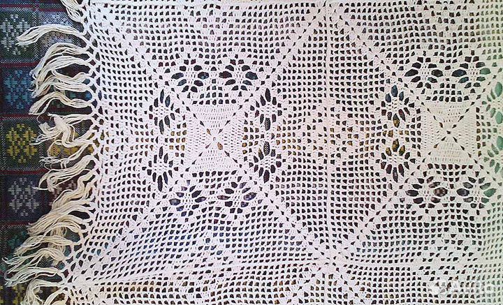 Винтажная скатерть ручной работы