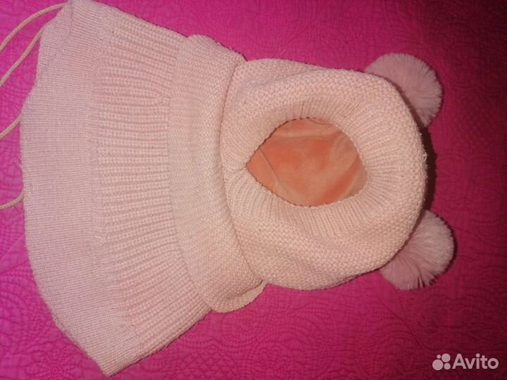 Шапка зимняя и варежки