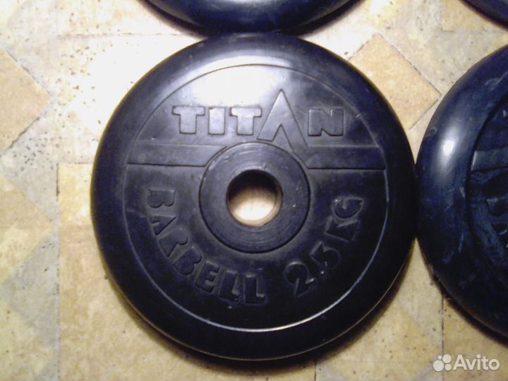 Гантели обрезиненные по 2,5 и 1,25 кг