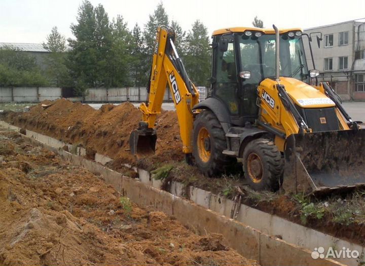 Услуги экскаватор-погрузчик JCB