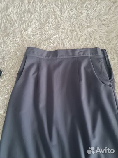 Юбка карандаш макси графитовая