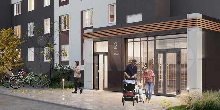 2-к. квартира, 64,1 м², 15/17 эт.