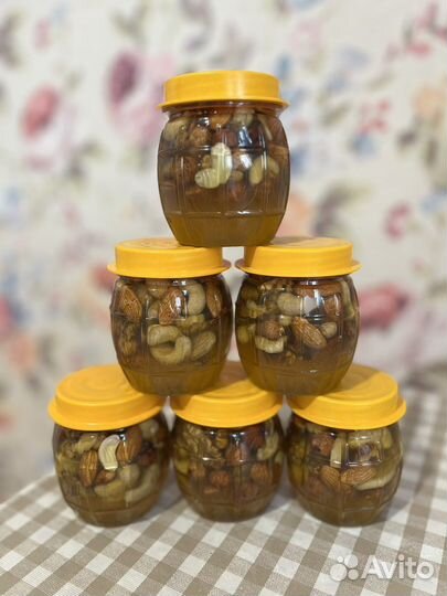 Липовый мёд, мёд в сотах, мёд с орехами