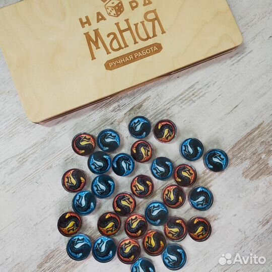 Фишки для нард оргстекло