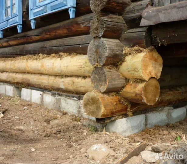 Замена венцов и полов