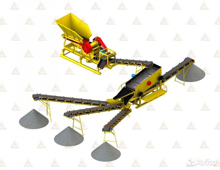 Дробильно-сортировочный комплекс дск-80М,дробилка