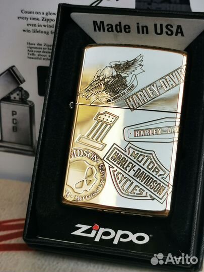 Зажигалка Zippo Armor Harley Shell