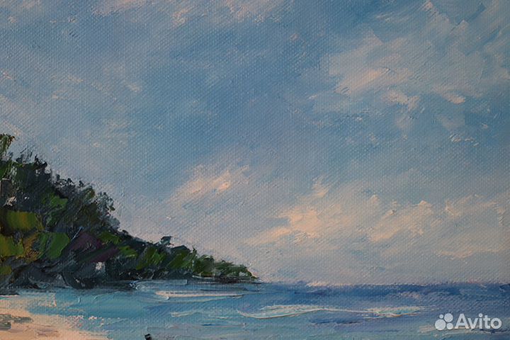 Картина маслом морской пейзаж