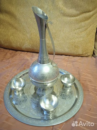 Рюмки, кувшин, поднос СССР