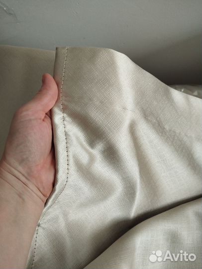 Шторы полный блэкаут слоновая кость