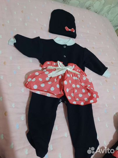 Конверт на выписку для девочки комплект