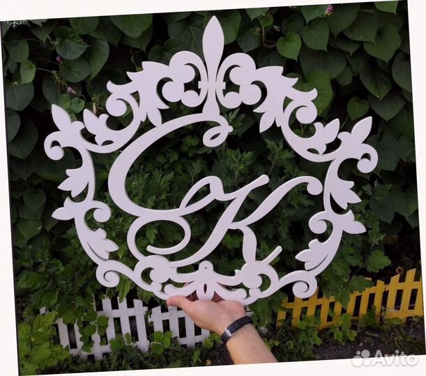 Монограмма на свадьбу (разные размеры)