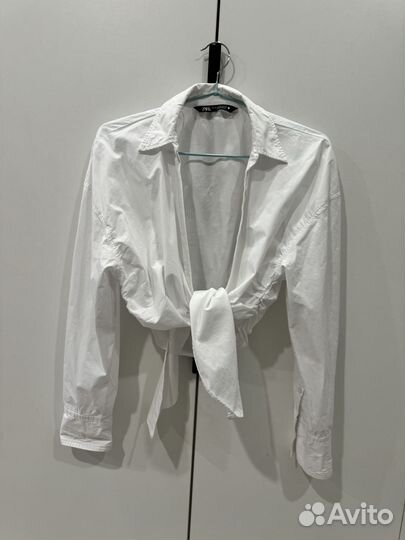 Укороченная рубашка zara