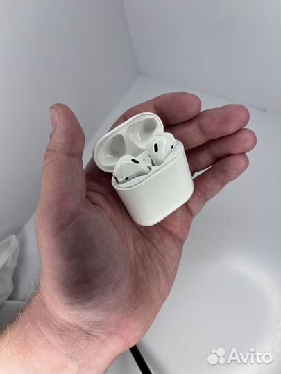 Airpods 2 наушники с чеком (оригинал)