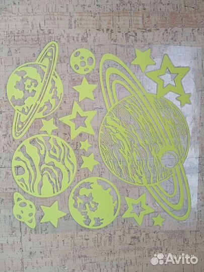 Наклейки пластик космос
