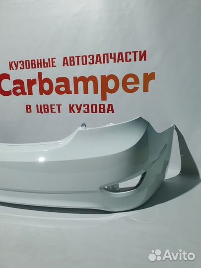 Задний бампер Hyundai Solaris Cristal White