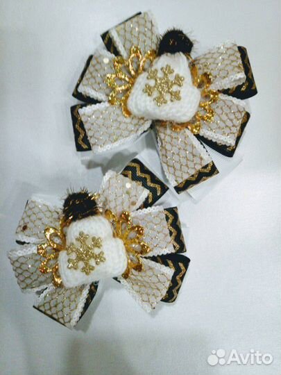 Бантики, резинки, Маша и Медведь, ручная работа