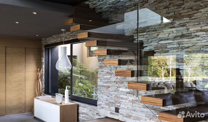 Стеклянные ограждения лестницы от производителя