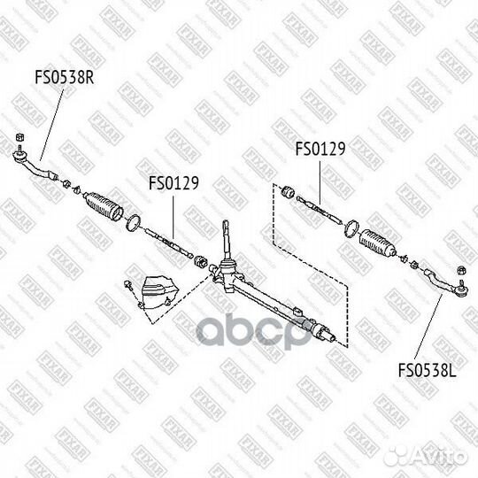Нак.рул.тяги прав.nissan qashqa, X-trail 07