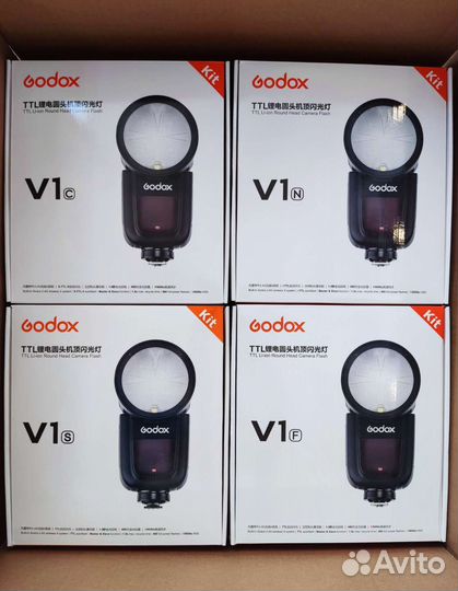Godox V1 C/N/S/F/O новые вспышки