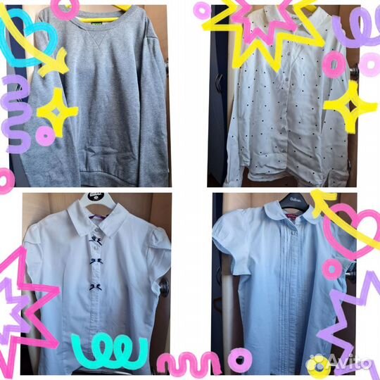 Школьная форма для девочки 140-146 блузки