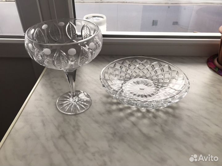 Ваза для фруктов с тарелкой