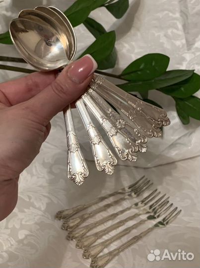 Ложки вилки мельхиор
