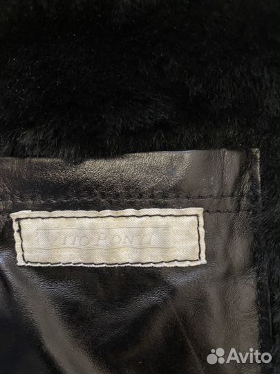 Кожаная куртка мужская зимняя бу