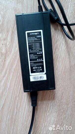 Адаптер питания для ноутбукаCrown (автомоб) 100 w