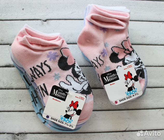 Носочки Disney No Show Socks Америка 1-8 лет