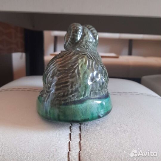 Статуэтка майолика обливная керамика баран