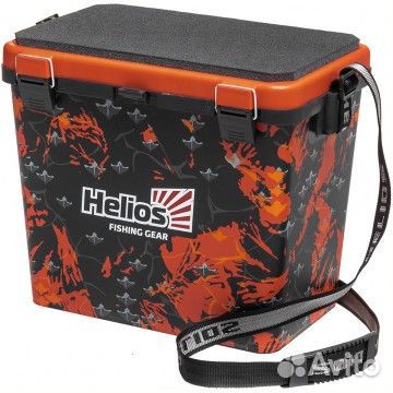 Ящик рыболовный зимний shark односекционный оранж