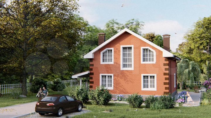 Дом 130 м² на участке 6 сот.