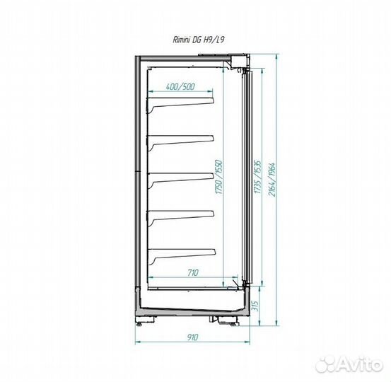 Стеллаж охлаждаемый Italfrigo Rimini