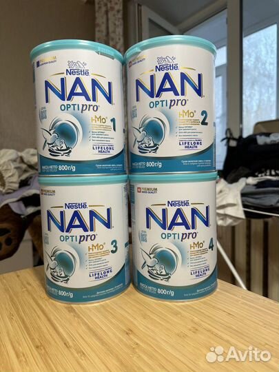 Детская смесь nan 2 optipro 800гр