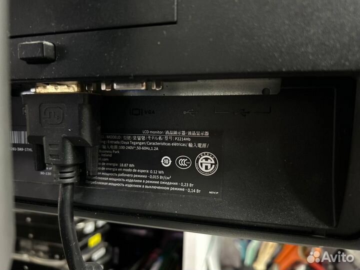 Монитор dell P2214HB, 1920x1080, IPS