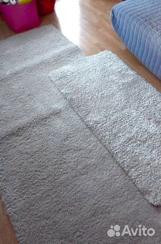 Коврик белый, после химчистки