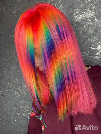 Яркое окрашивание полное или скрытое