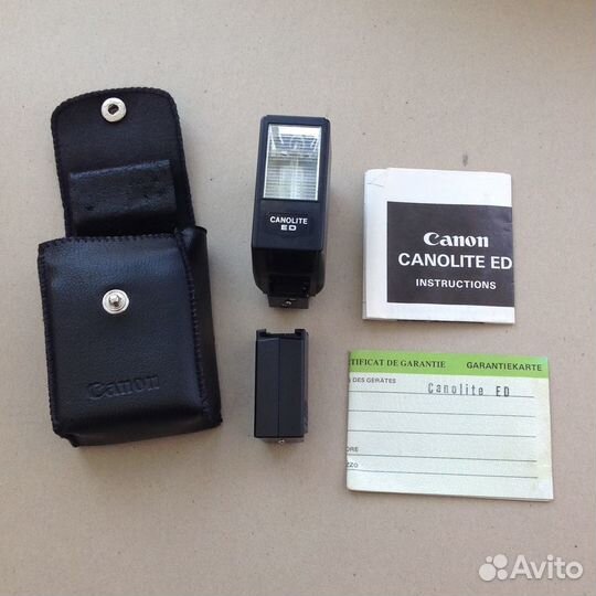 Фотовспышка винтажная Canon Canolite ED