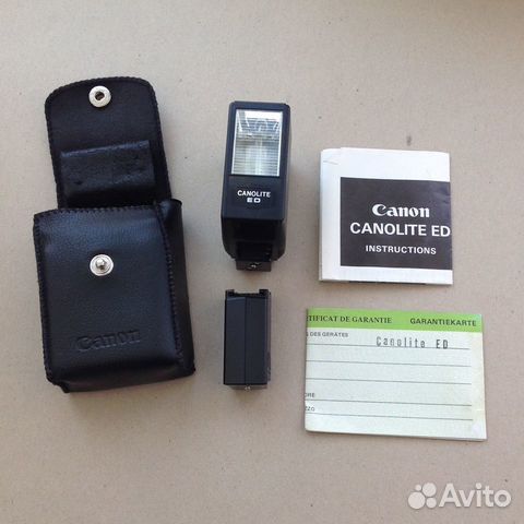 Фотовспышка винтажная Canon Canolite ED