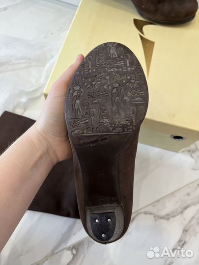 Сапоги зимние из нубука