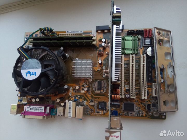 S-775 Asus p5gpl-X и P5GV-MX в комплекте