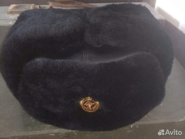 Военная зимняя шапка вмф, офицерская, размер 56
