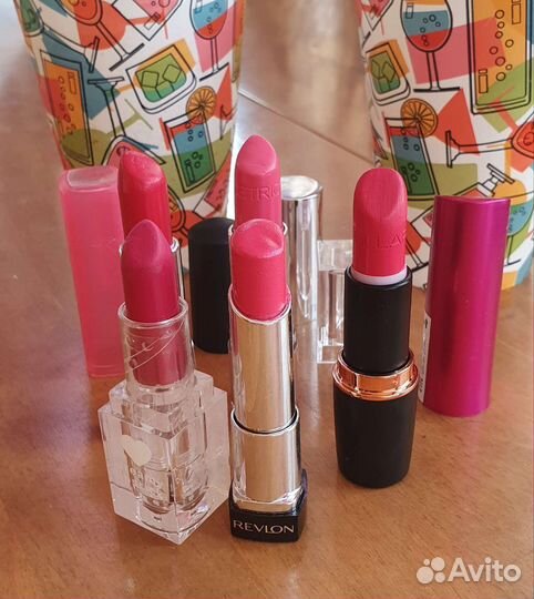 Сет помад в розово-ягодных тонах