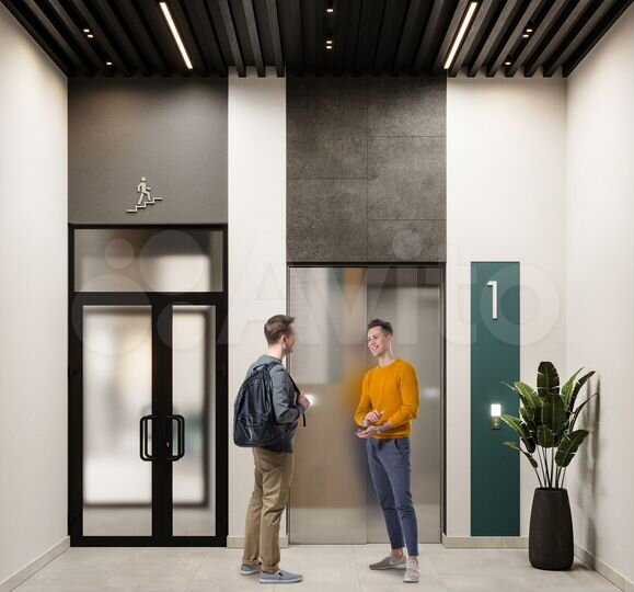 3-к. квартира, 63,5 м², 2/22 эт.