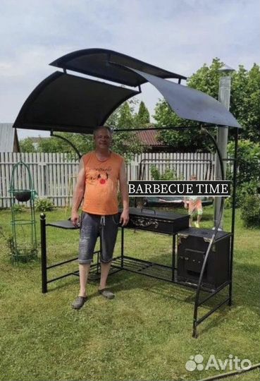 Кованная беседка с мангалом под ключ