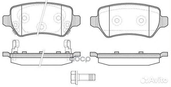 957 22 колодки дисковые задние Kia Ceed/Pro 1