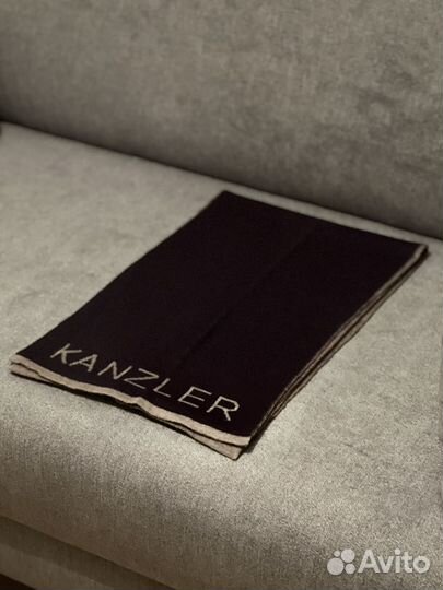 Шарф мужской синий серый Kanzler