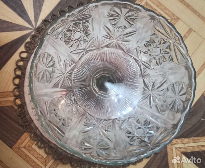 Ваза для фруктов на ножке СССР